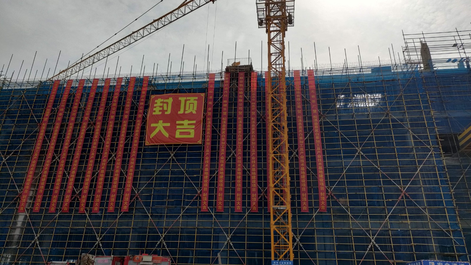 易順建工集團有限公司承建的熹茗白茶加工及產(chǎn)業(yè)技術(shù)基地建設項目一期工程順利封頂！